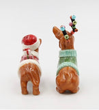 Holiday Dachshund Salt & Pepper Shakers
