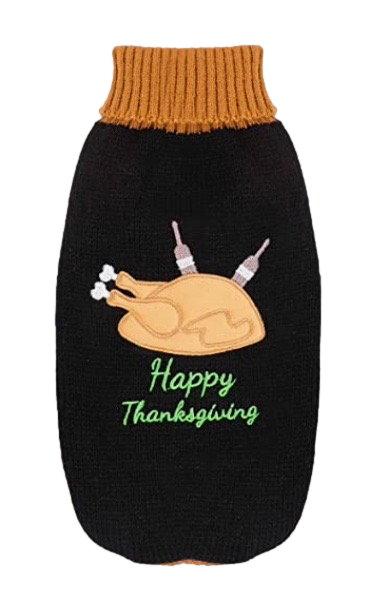 Thanksgiving Turkey Dog Sweater