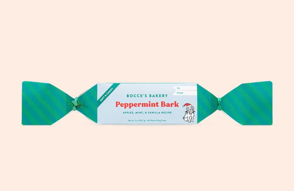 Bocce's Peppermint Bark Treats Cracker