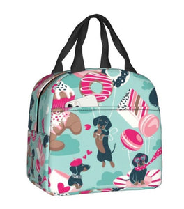 French Pastry Dachshund Insulated Lunch Bag
