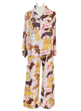 Dachshund Party Satin Pajama Set