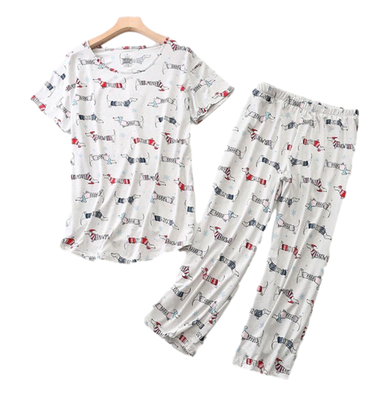 Dachshund Summer 3/4 Jammies