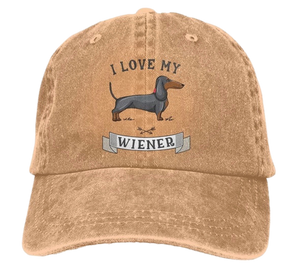 Love My Wiener Baseball Cap