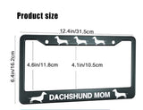 Dachshund Mom License Plate Cover (Set of 2)