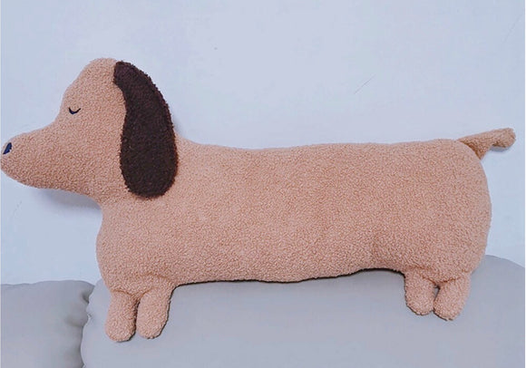 Plush Dachshund Pillow