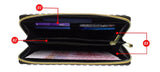 Dachshund Design Zippered Wallet - Black & Tan
