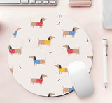 Round Dachshund Mouse Pad (8.5in / 22cm)