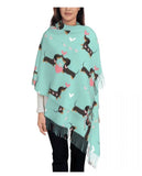 Dachshund Printed Microfiber Wrap Scarf (Available in 7 Patterns)