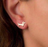 Tiny Dachshund Stud Earrings
