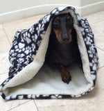 Black Paw Print Weenie Warmer