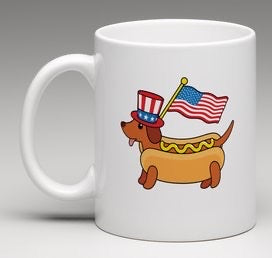 USA Hot Dog Coffee Mug