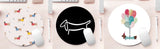 Round Dachshund Mouse Pad (8.5in / 22cm)
