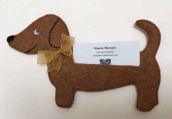 Dachshund Gift Card Holder