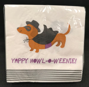Yappy Howl-o-Weenie! Party Napkins