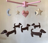 Dachshund Mobile - Personalized - Baby Mobile