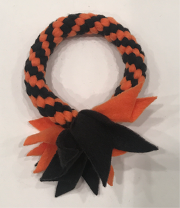 Halloween Edition Durable Fleece Ring Dog Chew Toy (Super Chewer)