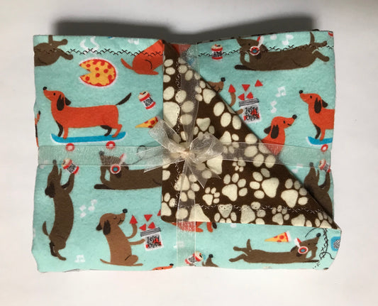 Dachshund Daytime Doggy Dream Blanket