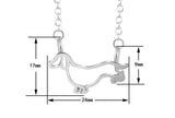 Dachshund Outline Necklace