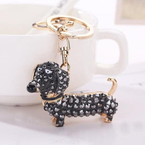 Tassel & Dog Charm Keychain