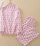 Pink Flannel Dachshund Pajama Set