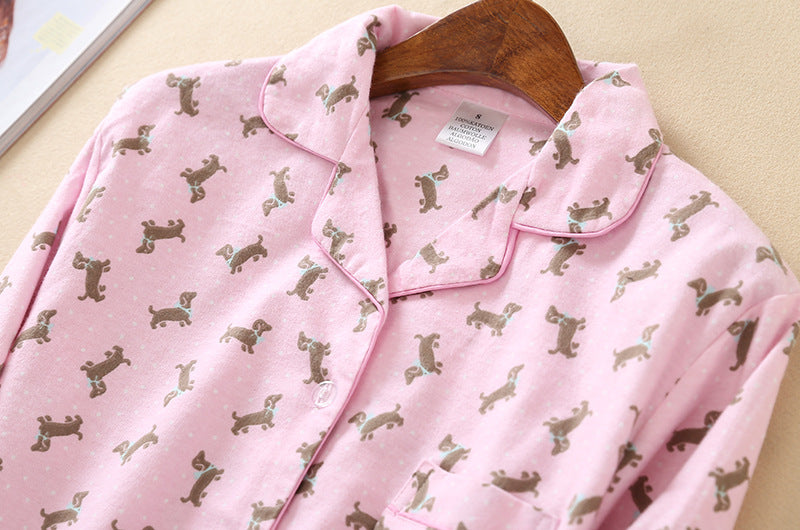 Dachshund flannel pajamas clearance