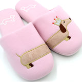 Dachshund Slippers - Pink